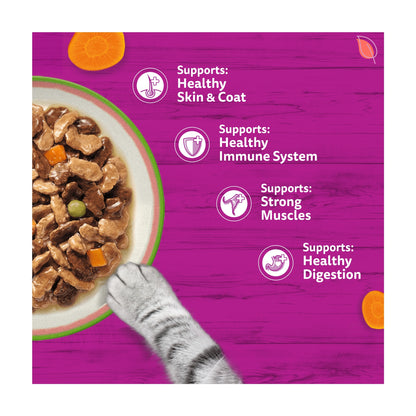 Whiskas Tasty Mix Chef's Choice Adult Wet Cat Food Pouches Gravy 40x85g — image 3