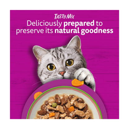 Whiskas Tasty Mix Chef's Choice Adult Wet Cat Food Pouches Gravy 40x85g — image 4