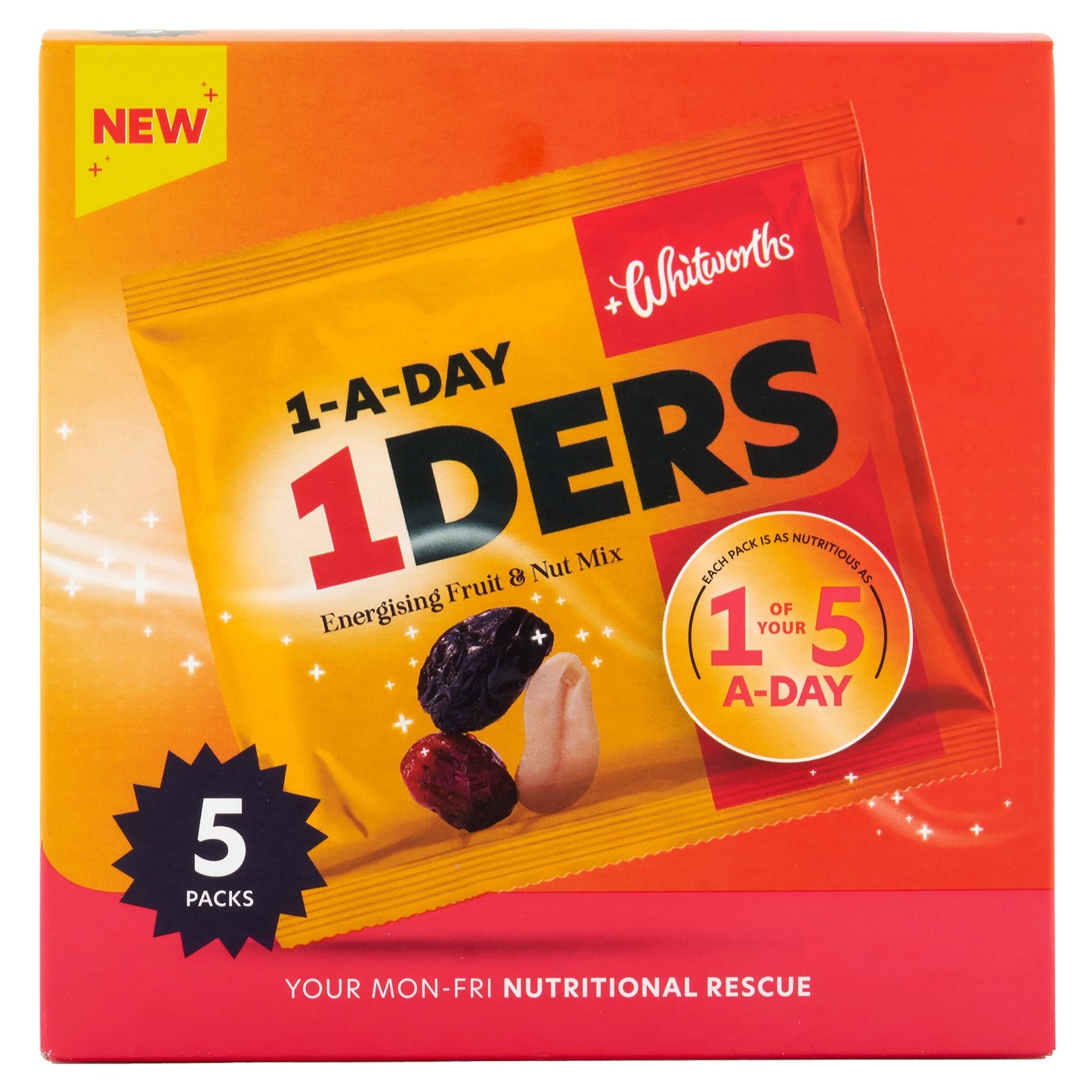 Whitworths 1-Ders Fruit & Nut Mix 5 x 30g Multipack — image 1