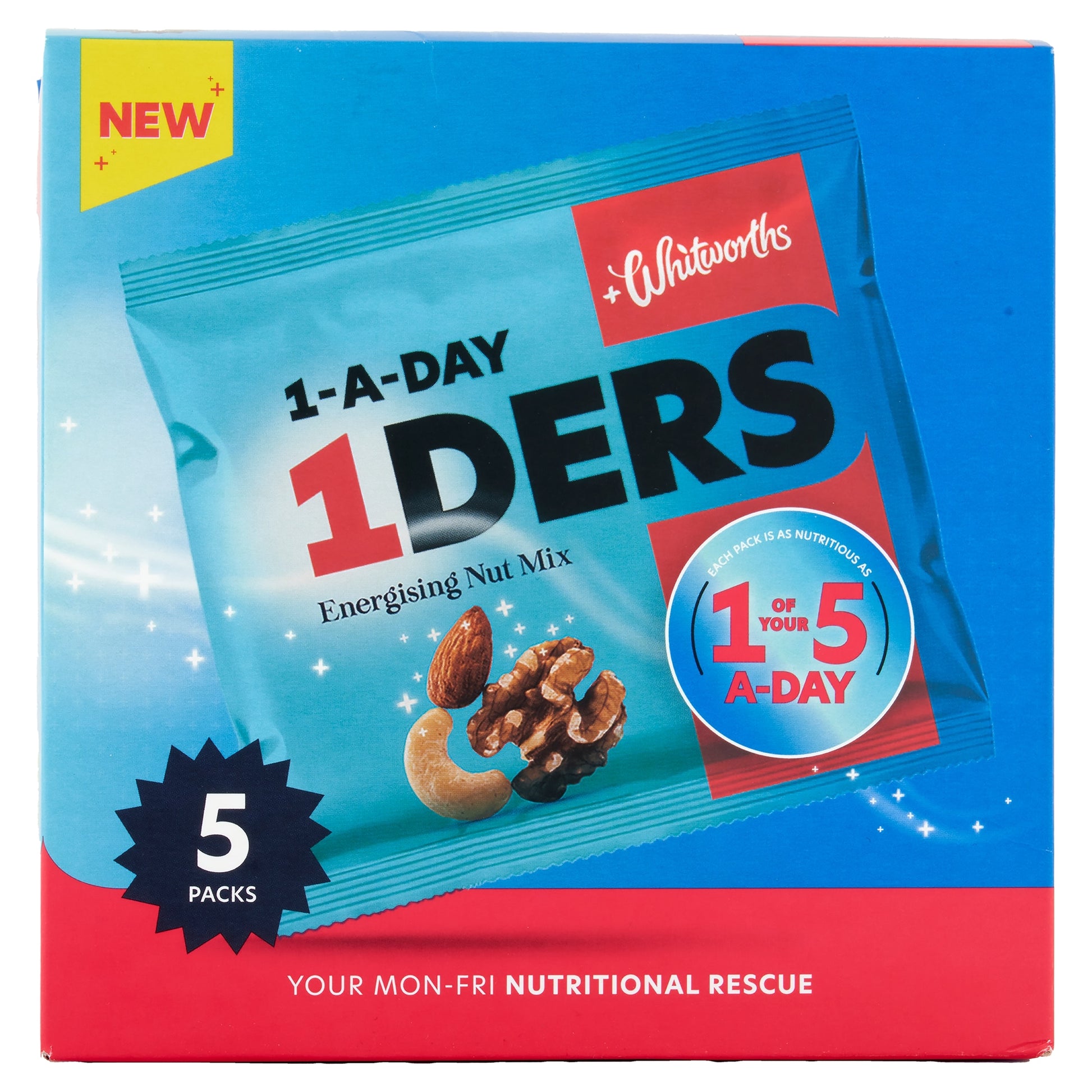 Whitworths 1-Ders Nut Mix 5x25g Multipack — image 1