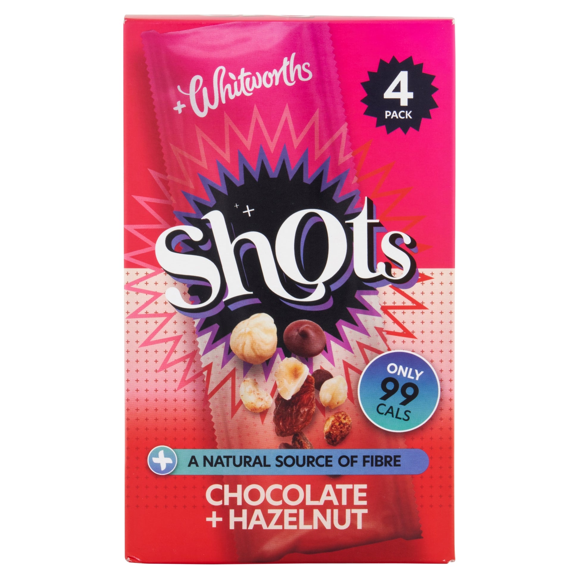 Whitworths Shots Chocolate & Hazelnut 4 x 25g — image 1