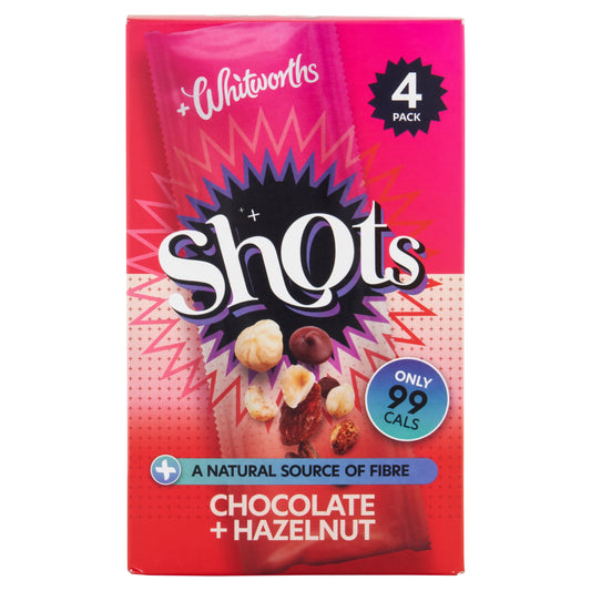Whitworths Shots Chocolate & Hazelnut 4 x 25g — image 1