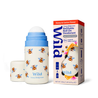 Wild & Emma Bridgewater Honey & Cactus Flower Refillable Roll On Deodorant Antiperspirant 50ml — image 2