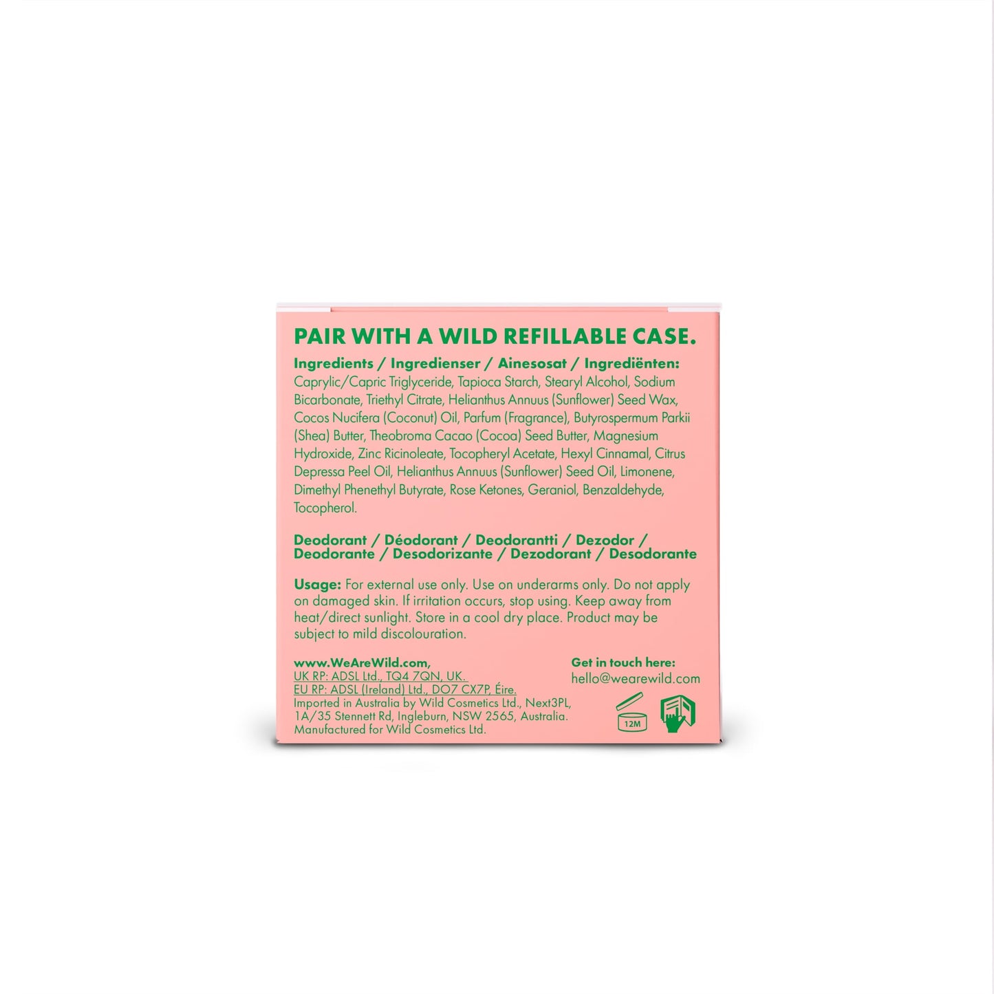 Wild Juicy Mango 0% Aluminium Deodorant Refill 40g — image 3