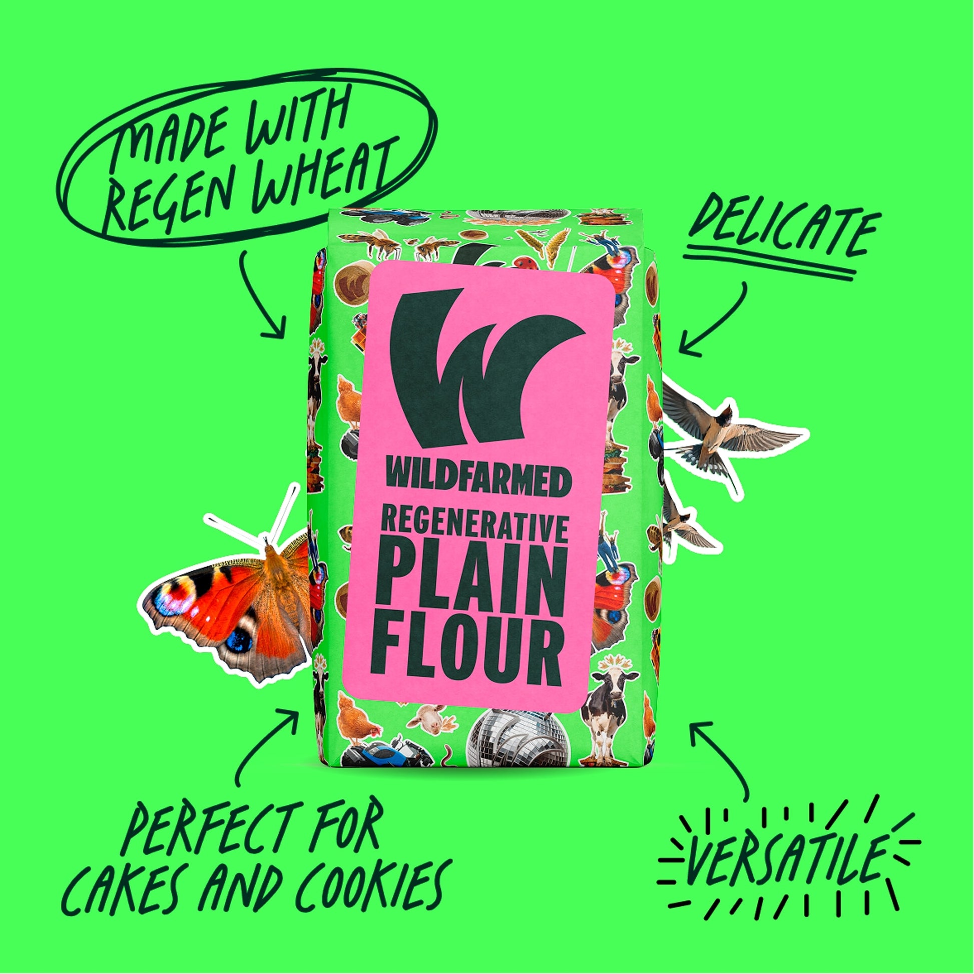 Wildfarmed Plain Flour 1kg — image 2