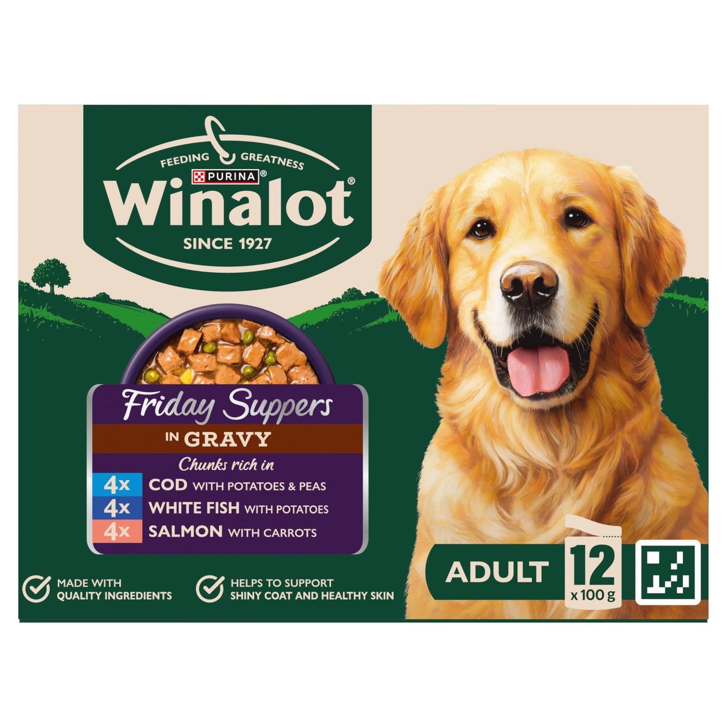 WINALOT Friday Suppers Mixed Variety Fish in Gravy Wet Dog Food 12x100g — image 2