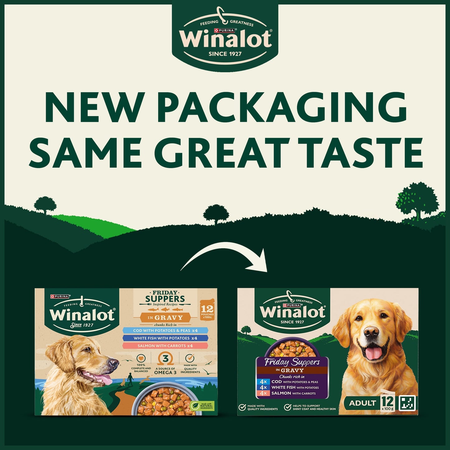 WINALOT Friday Suppers Mixed Variety Fish in Gravy Wet Dog Food 12x100g — image 6
