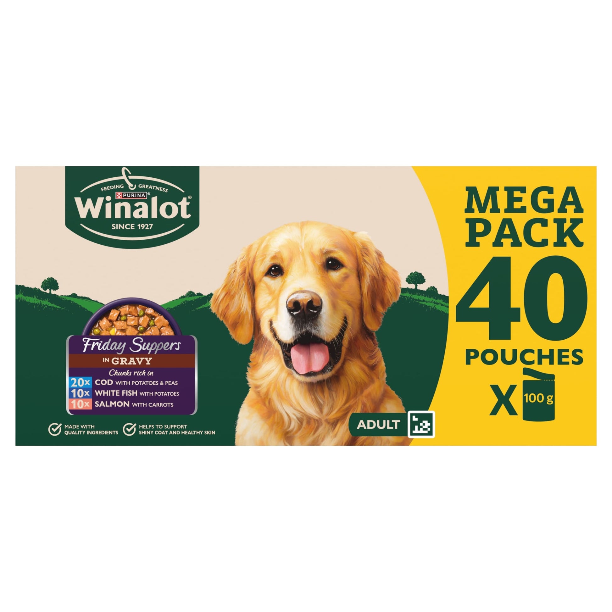 WINALOT Friday Suppers Mixed Variety Fish in Gravy Wet Dog Food 40x100g — image 2