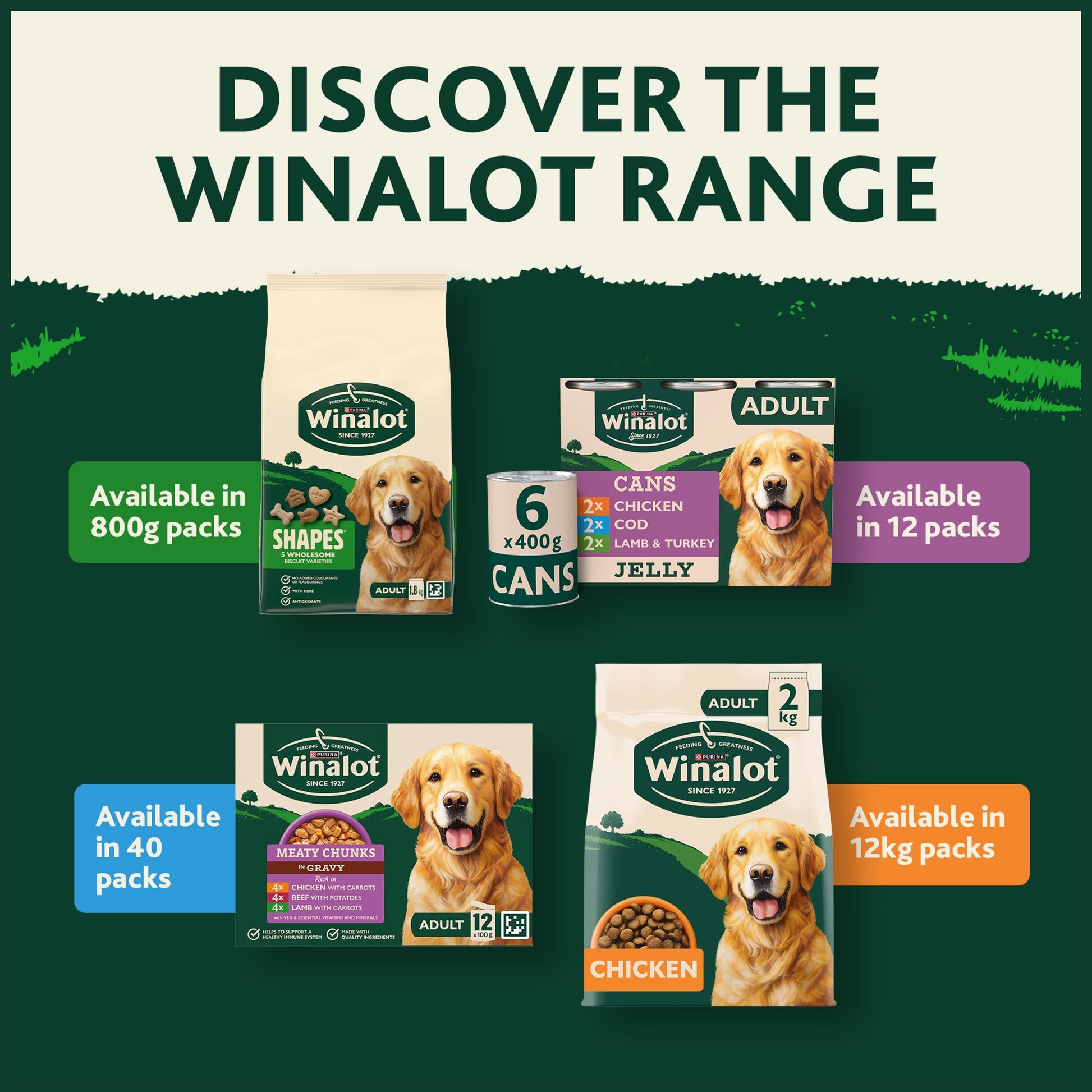 WINALOT Meaty Chunks Mixed in Gravy Wet Dog Food 40x100g — image 6