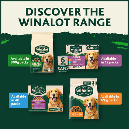 WINALOT Monday Meaty Casseroles Chicken, Turkey, Duck in Gravy Wet Dog Food 40 x 85g — image 5