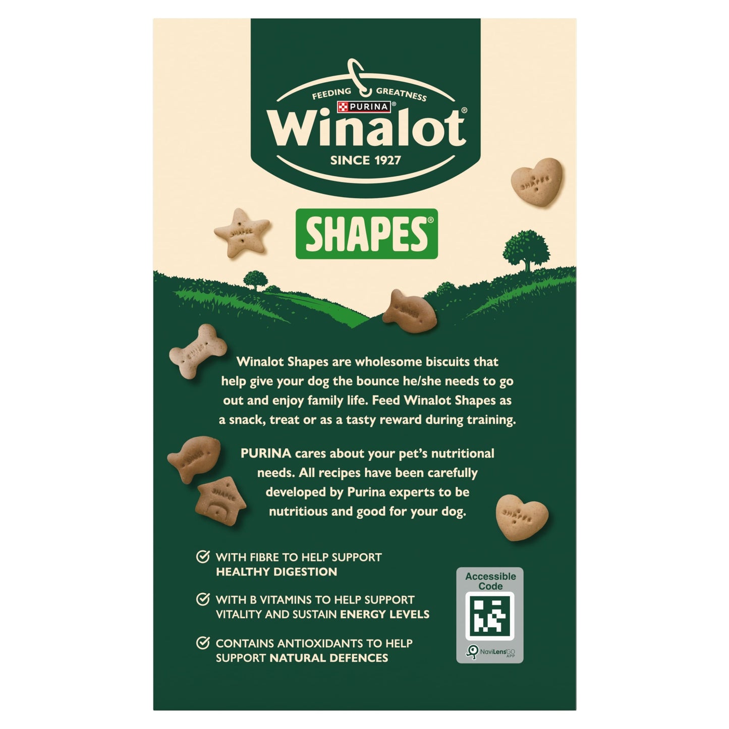WINALOT Shapes Dog Biscuits 800g — image 2
