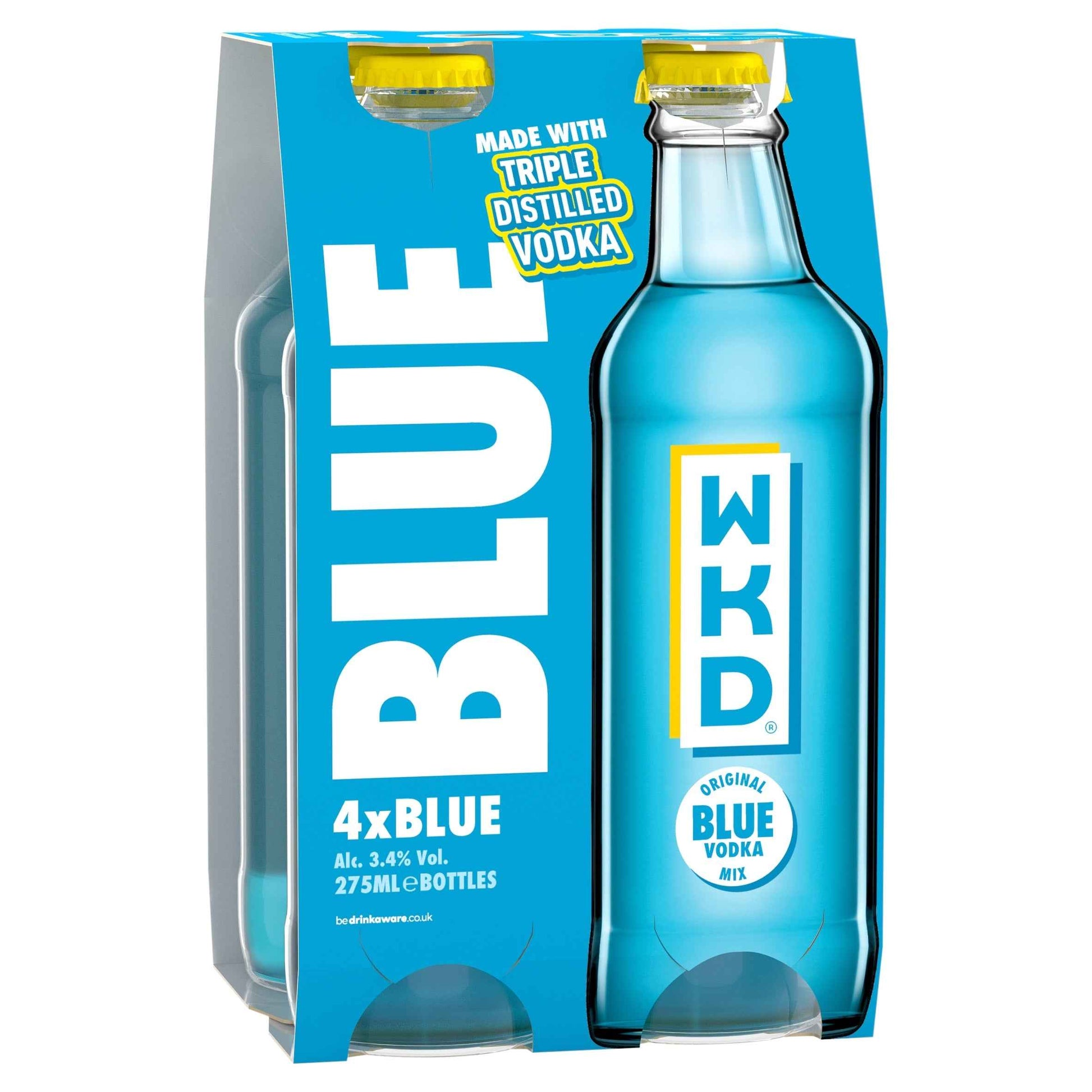 WKD Original Alcoholic Mix Blue 4 X 275ml