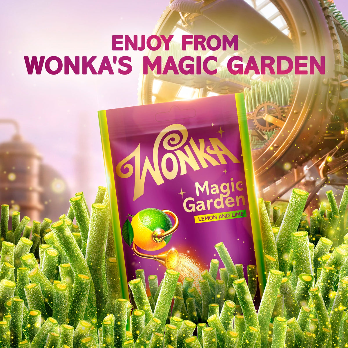 Wonka Magic Garden Lemon and Lime Flavour 100g — image 3