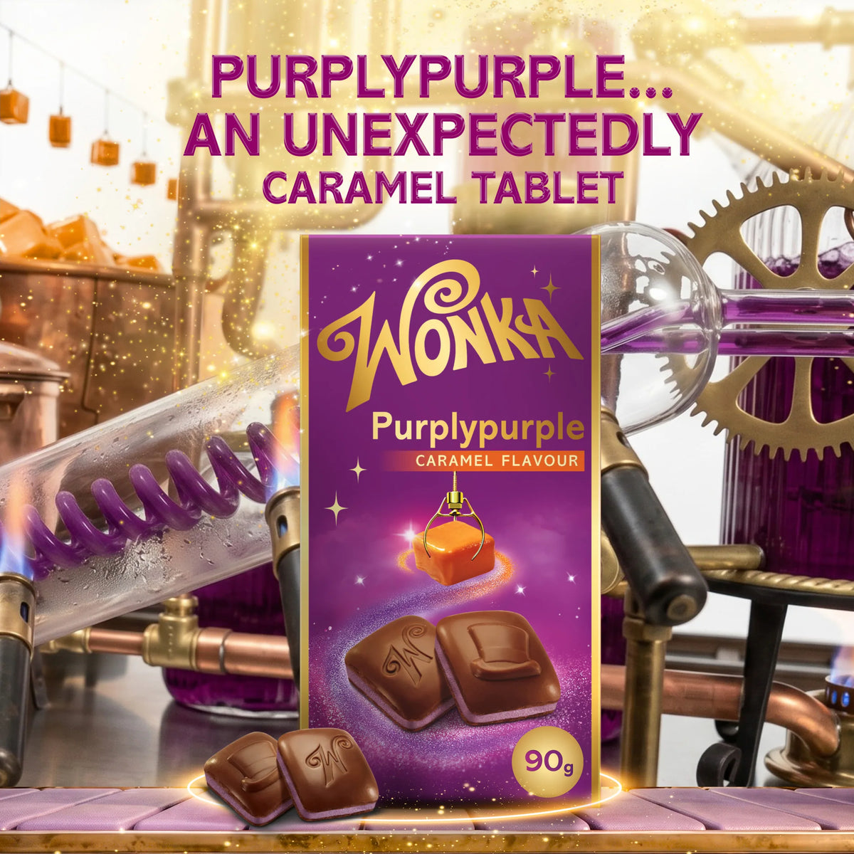 WONKA Purplypurple Caramel Flavour Milk — Great British Imports ...