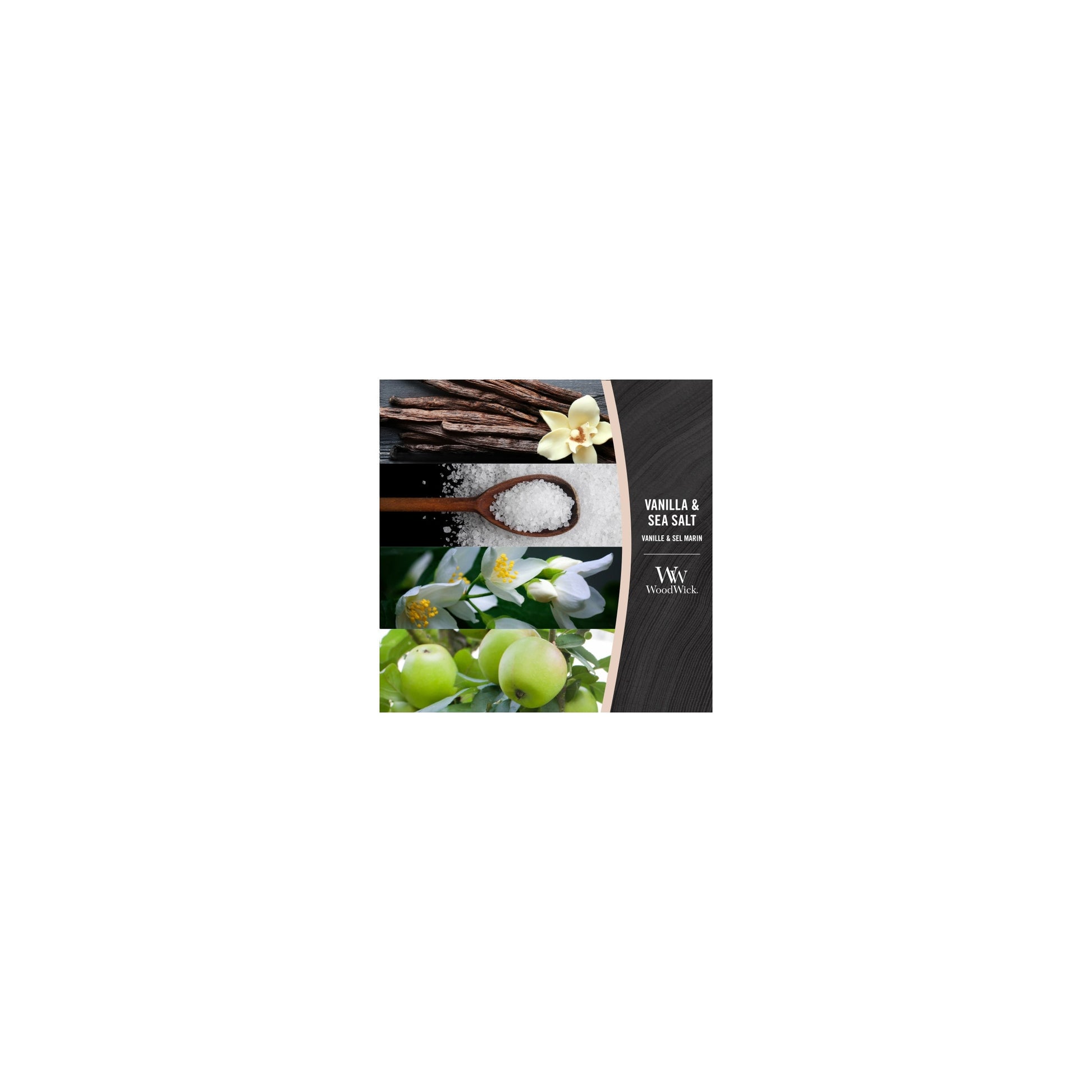 Woodwick Vanilla and Seasalt Medium Hourglass Candle 275g — image 2