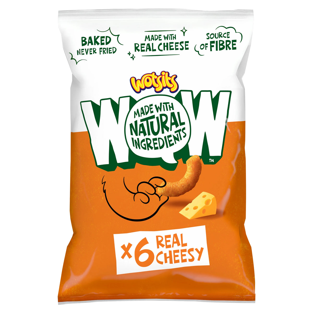 Wotsits WOW Cheese Puffs Snacks Multipack 6x16g — image 2