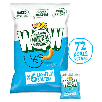 Wotsits WOW Lightly Salted Puffs Snacks Multipack 6x15g — image 1