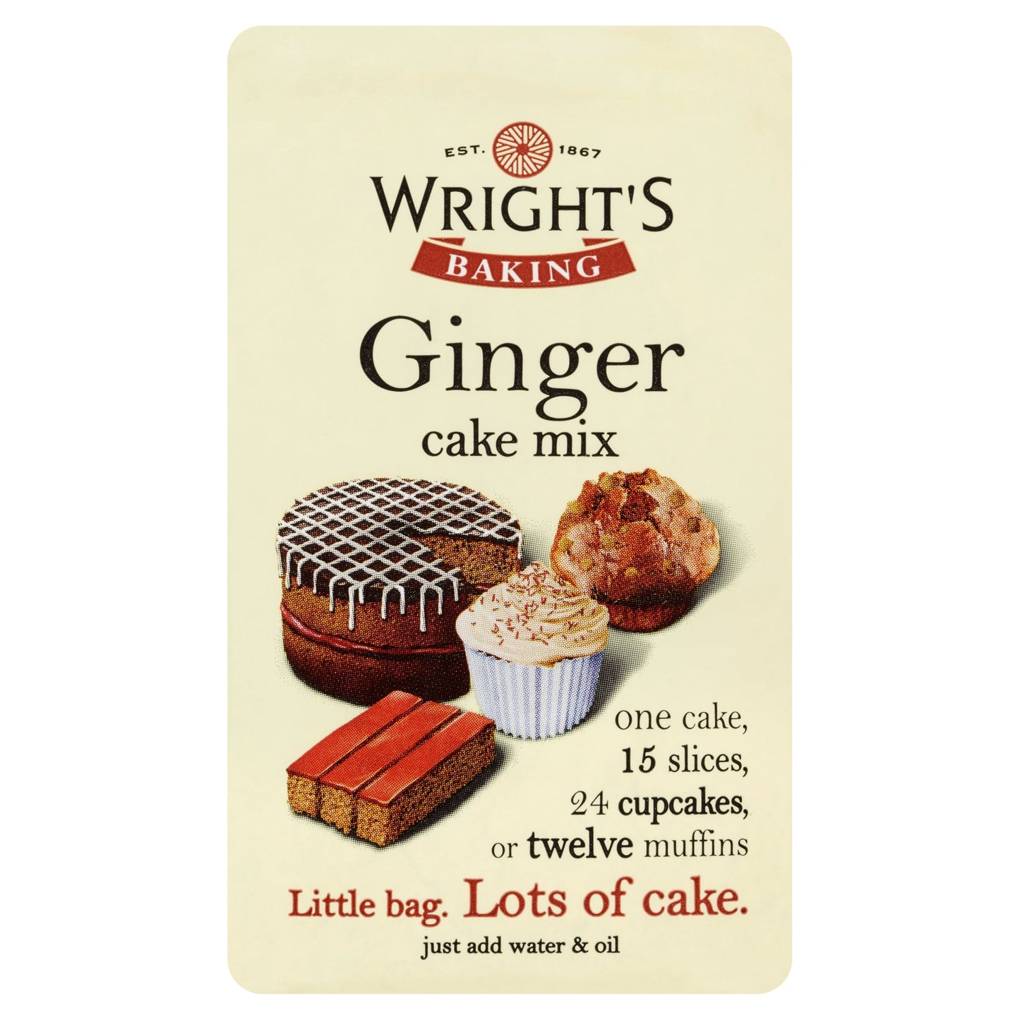 Wright's Baking Ginger Cake Mix 500G — image 1