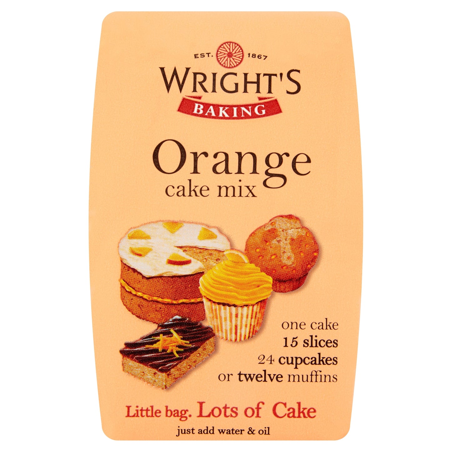 Wright's Baking Orange Cake Mix 500G — image 1