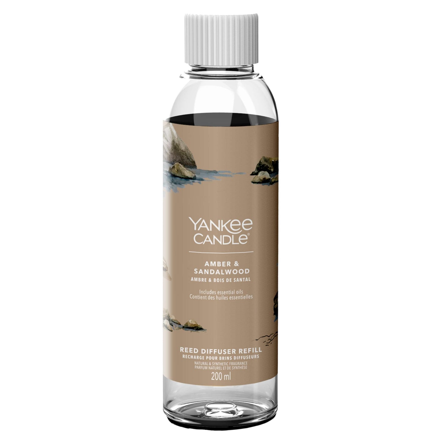 Yankee Candle Amber & Sandalwood Reed Diffuser Refill 200ml — image 1