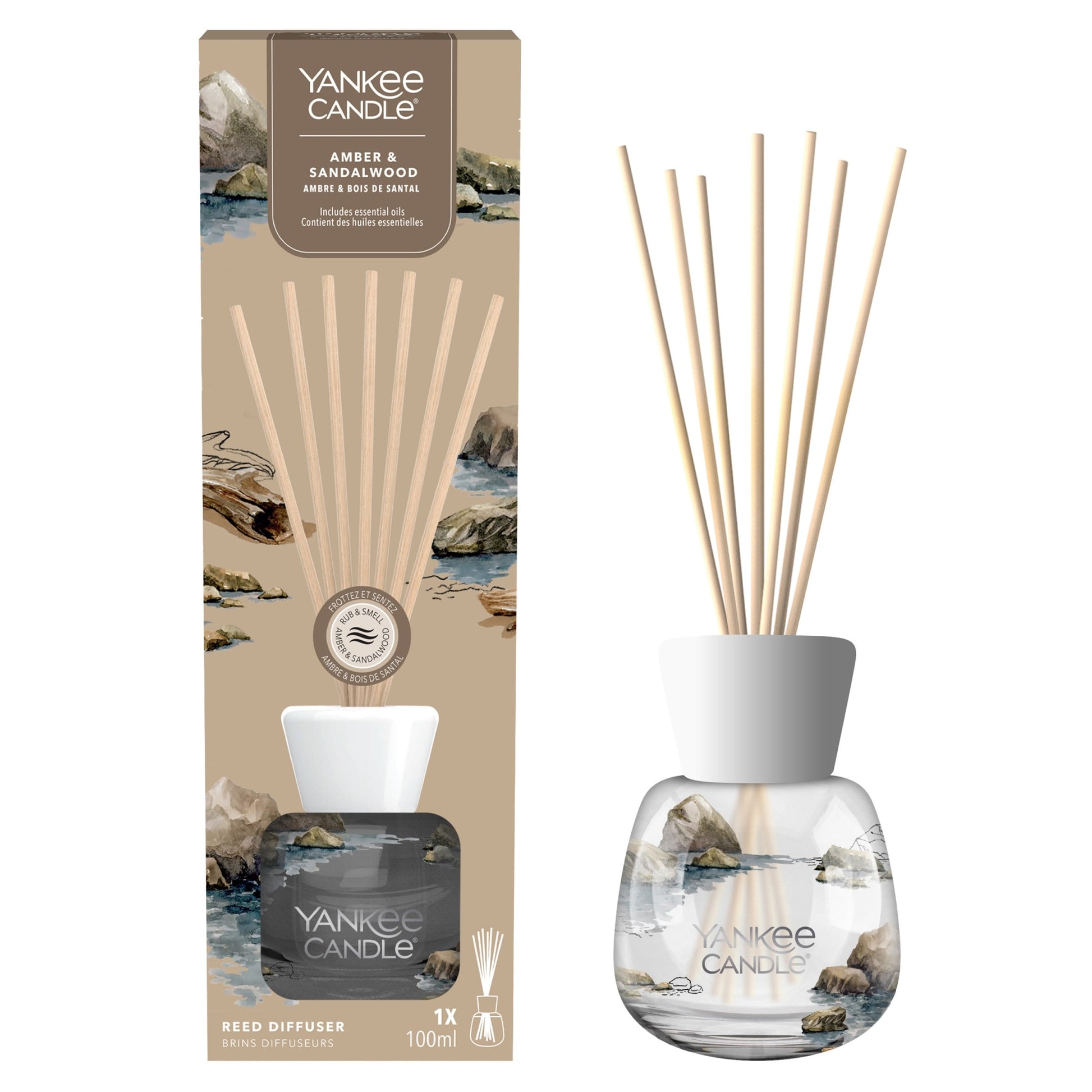 Yankee Candle Classic Amber & Sandalwood Reed Diffuser 100ml — image 1