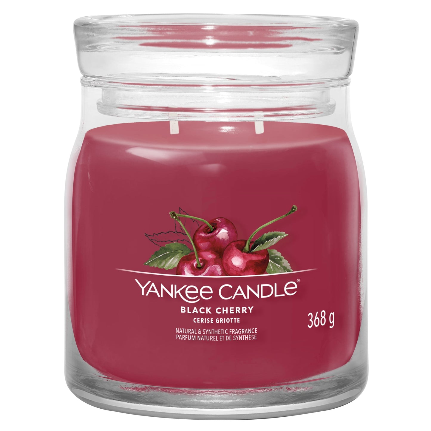 Yankee Candle Signature Black Cherry Medium Candle 368g — image 1