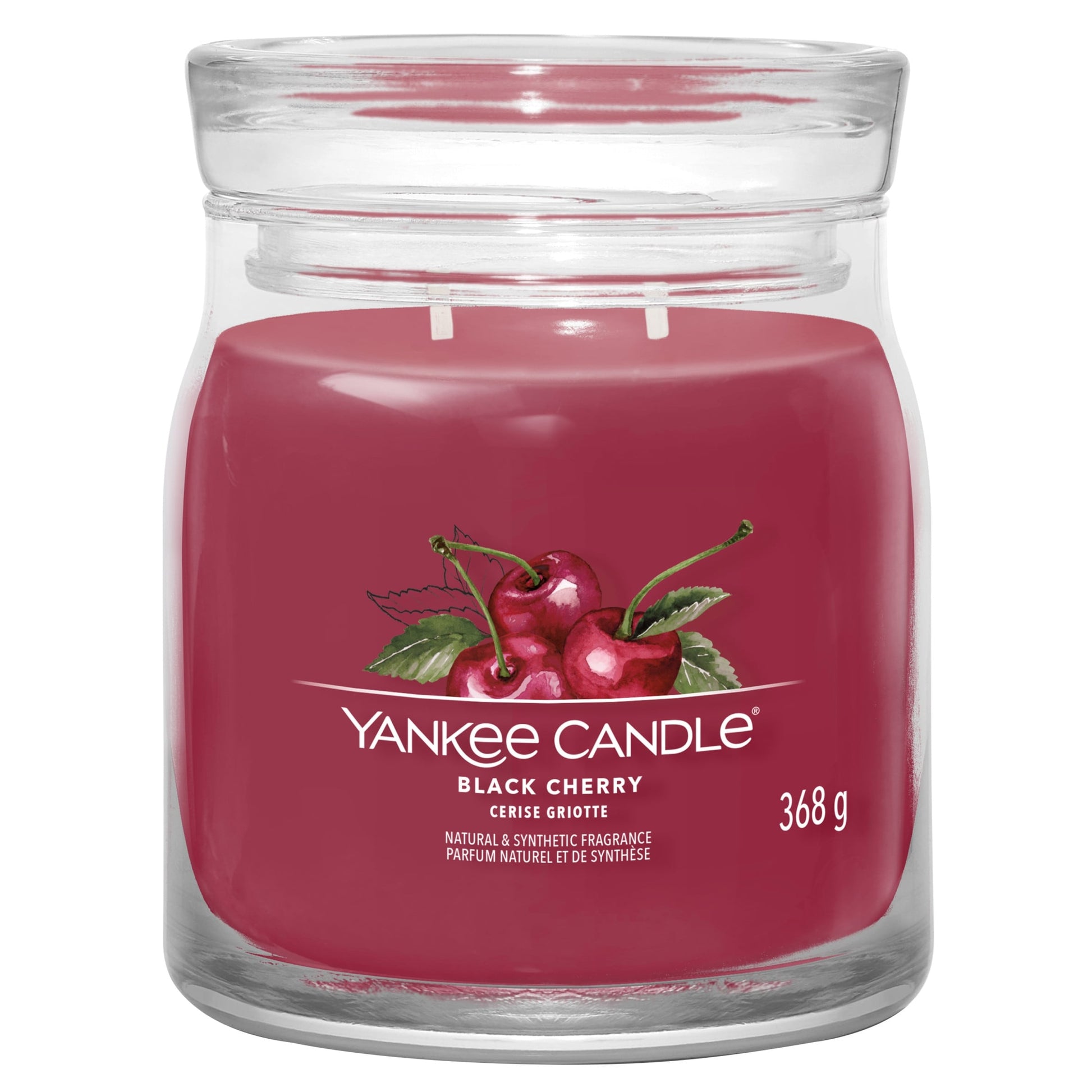 Yankee Candle Signature Black Cherry Medium Candle 368g — image 1