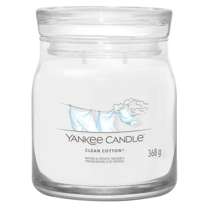 YANKee CANDLe Signature Clean Cotton Medium Jar 368g