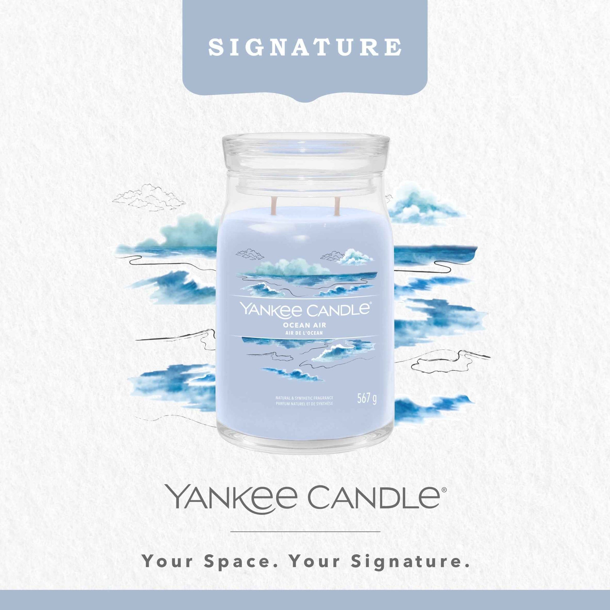YANKee CANDLe Signature Large Jar Ocean Air 567g