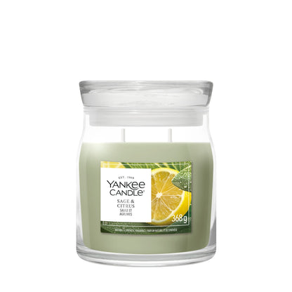 Yankee Candle Signature Medium Jar Sage & Citrus 368g — image 1