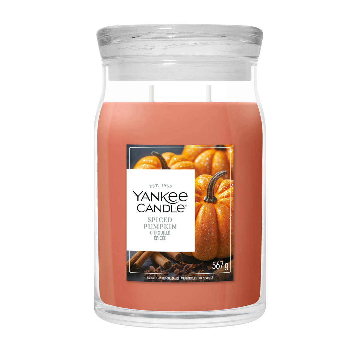 Yankee Candle Signature Spiced Pumpkin Large Jar 567g — image 1