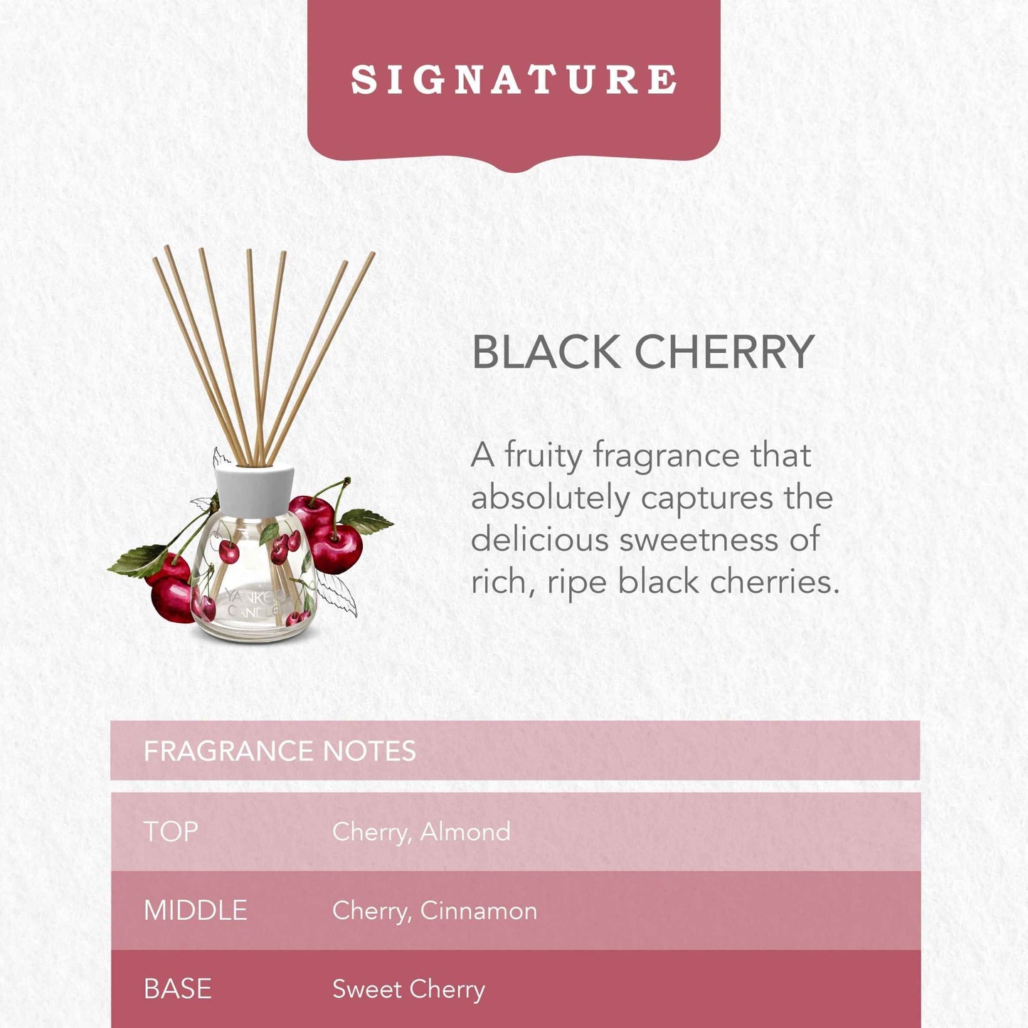 Yankee Classic Black Cherry Reed Diffuser 100ml