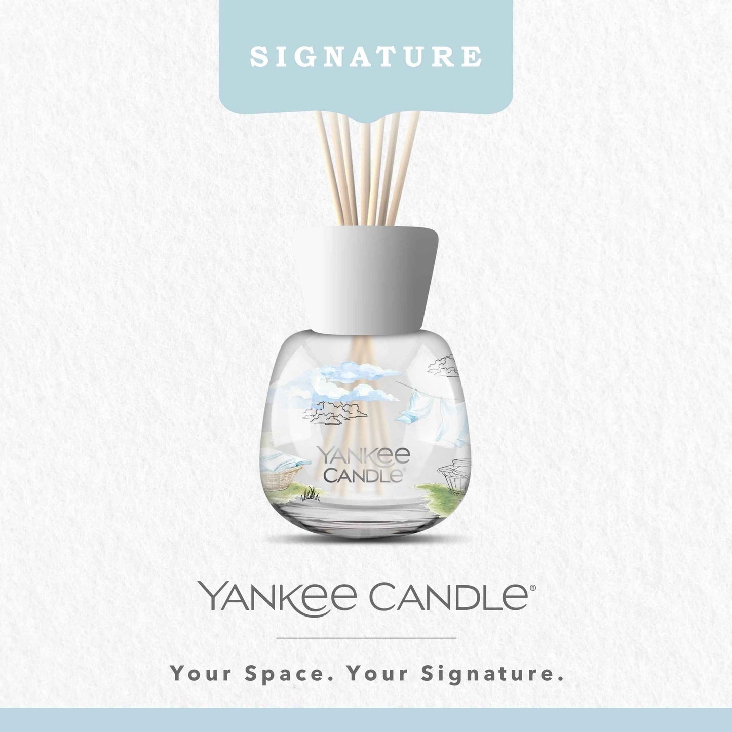Yankee Classic Clean Cotton Reed Diffuser 100ml