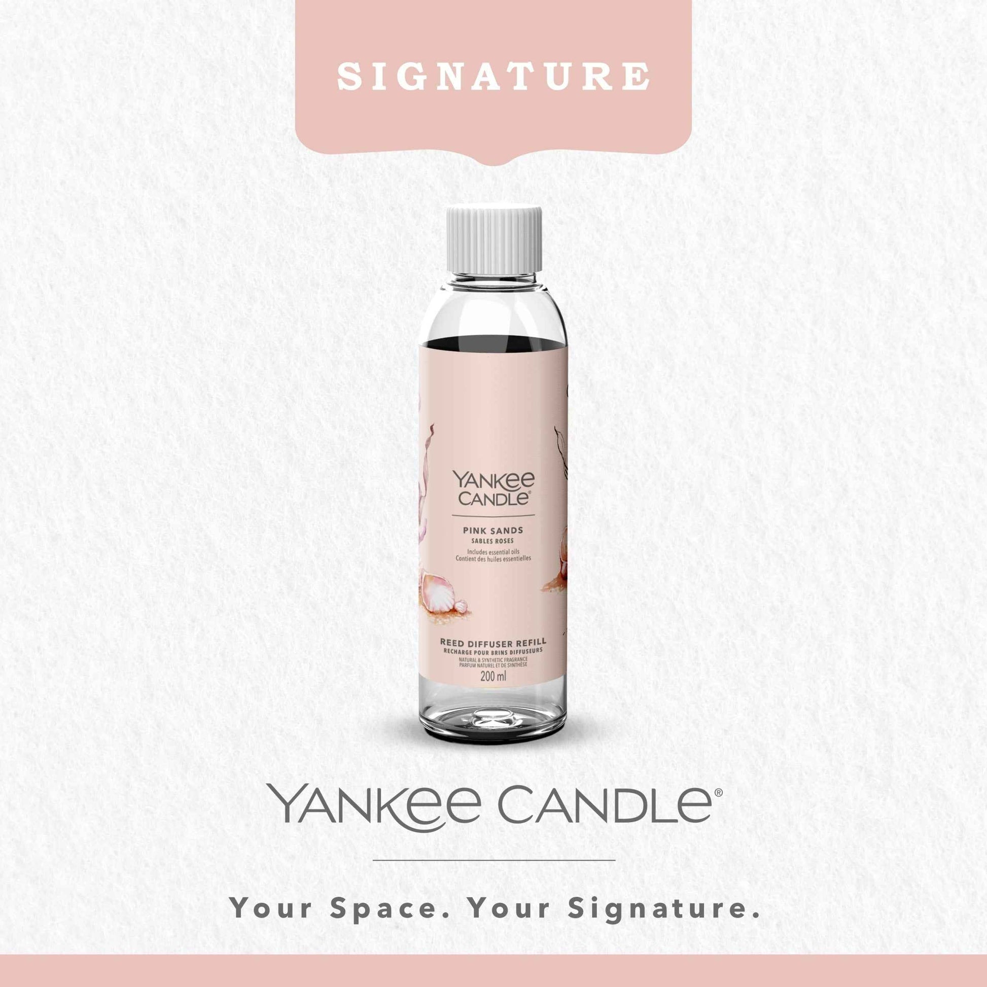 Yankee Classic Pink Sands Reed Diffuser Refill 200ml