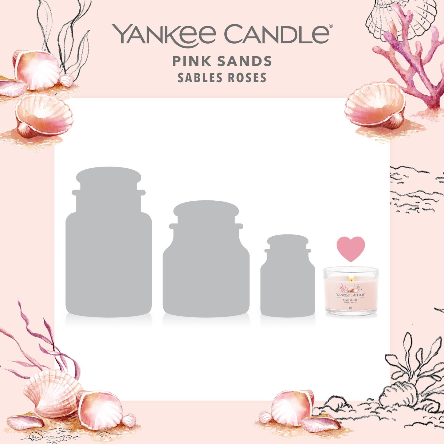 Yankee Pink Sands Filled Votive 37g — image 3