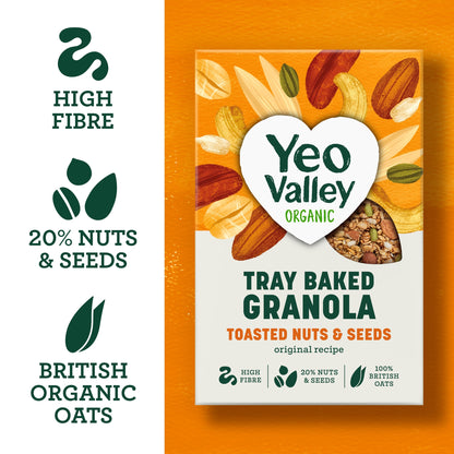 Yeo Valley Organic Tray Baked Granola Toasted Nuts & Seeds 360g — image 2