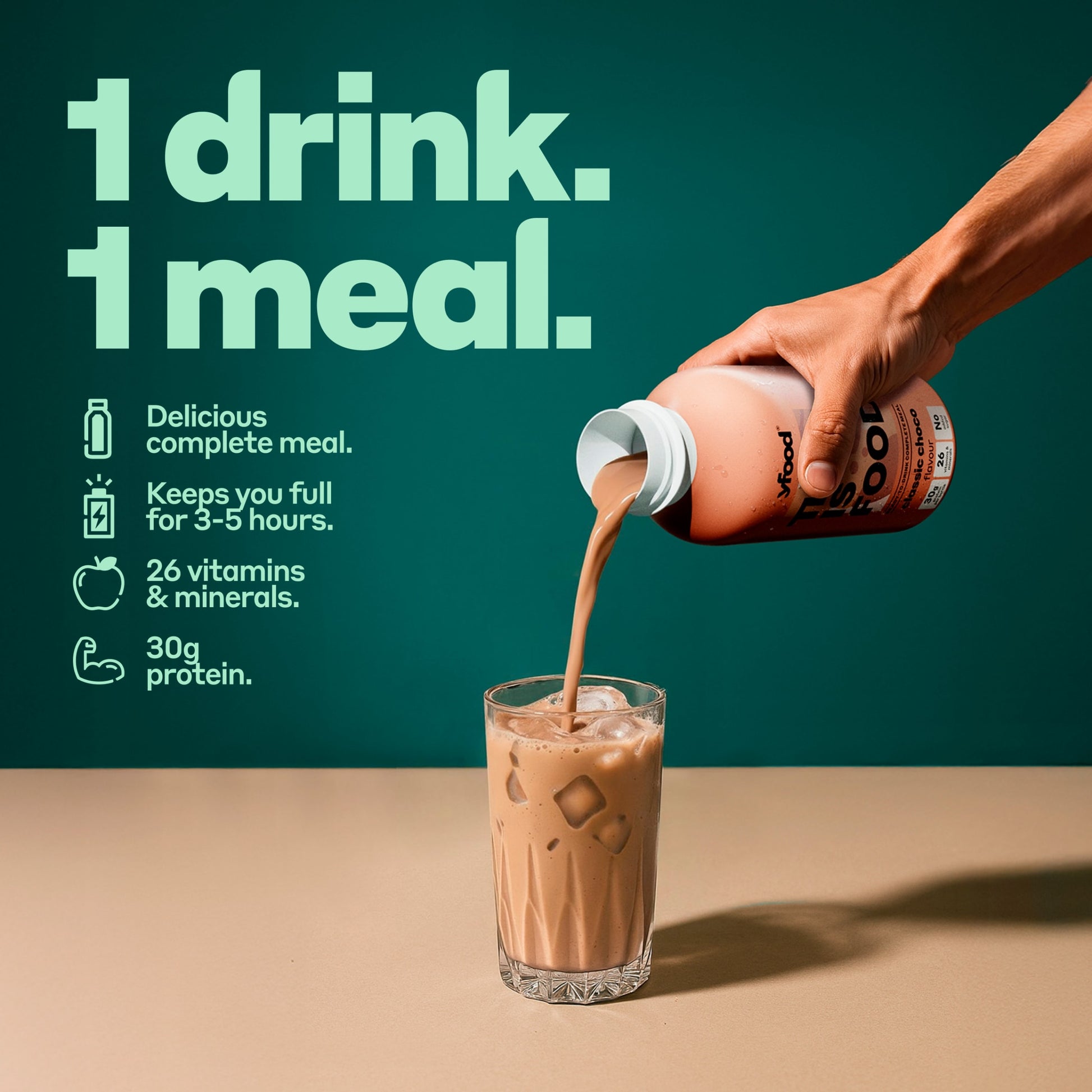 Yfood Ready-To-Drink Complete Meal - Classic Choco 500ml — image 2