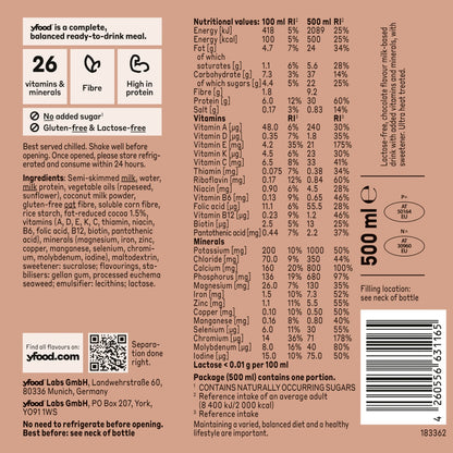 Yfood Ready-To-Drink Complete Meal - Classic Choco 500ml — image 3