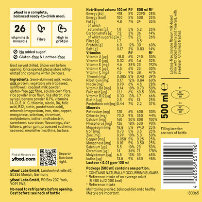 yfood Ready to Drink Complete Meal Happy Banana 500ml — image 3