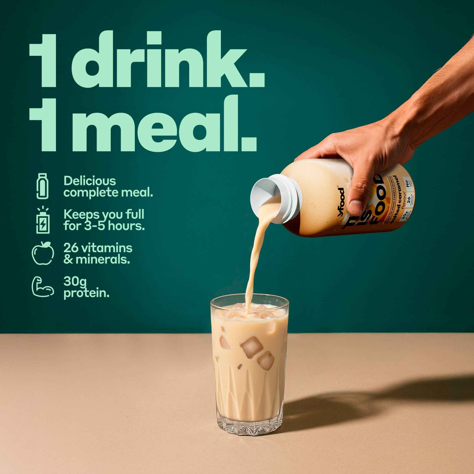 Yfood Ready To Drink Complete Meal Salted Caramel 500ml