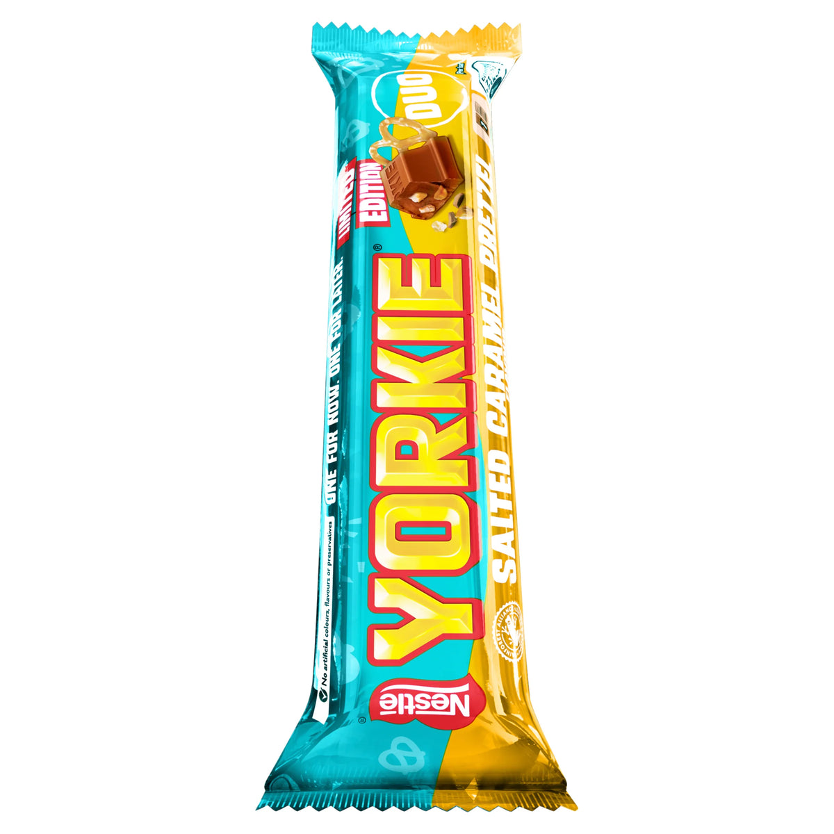 Yorkie Duo Salted Caramel Pretzel Flavour Limited Edition Chocolate Bar 66g — image 2