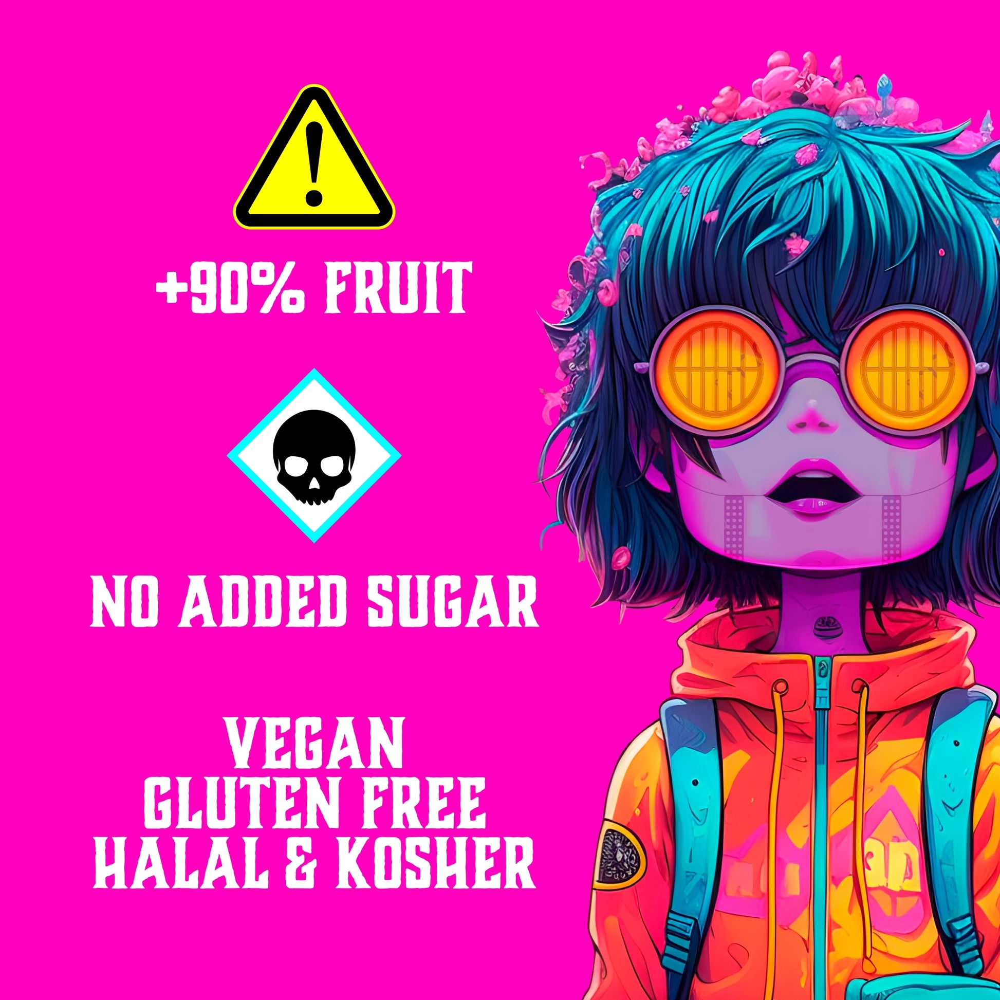 Zombie Fruit Gummies Variety Multipack (15g x 5 Bags) — image 3