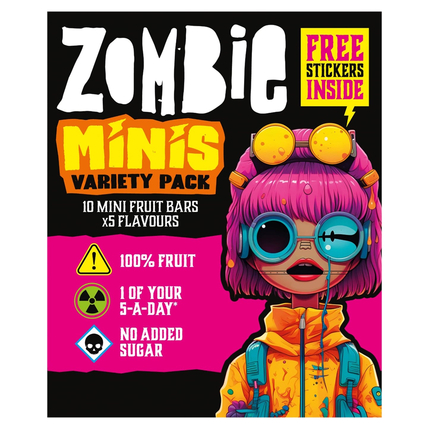 Zombie Mini Fruit Snack Bar Variety Multipack 10x13g — image 1