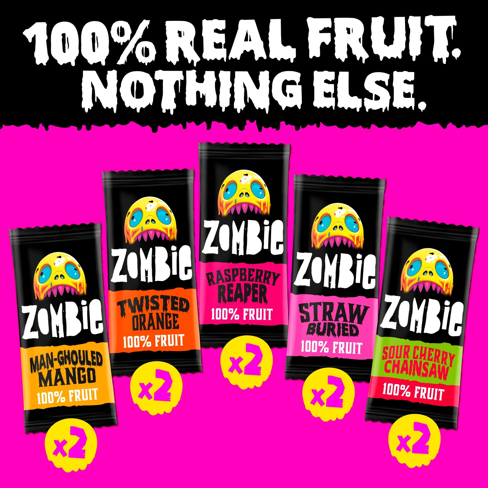 Zombie Mini Fruit Snack Bar Variety Multipack 10x13g — image 2