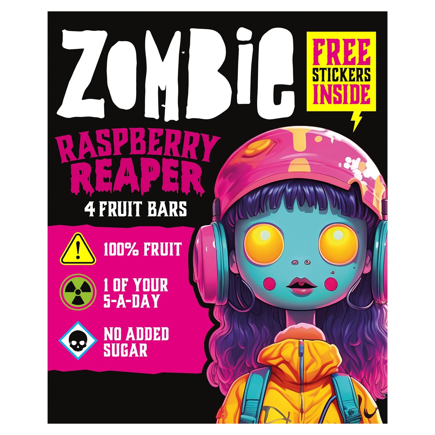 Zombie Raspberry Fruit Snack Bar Multipack 4x25g — image 1