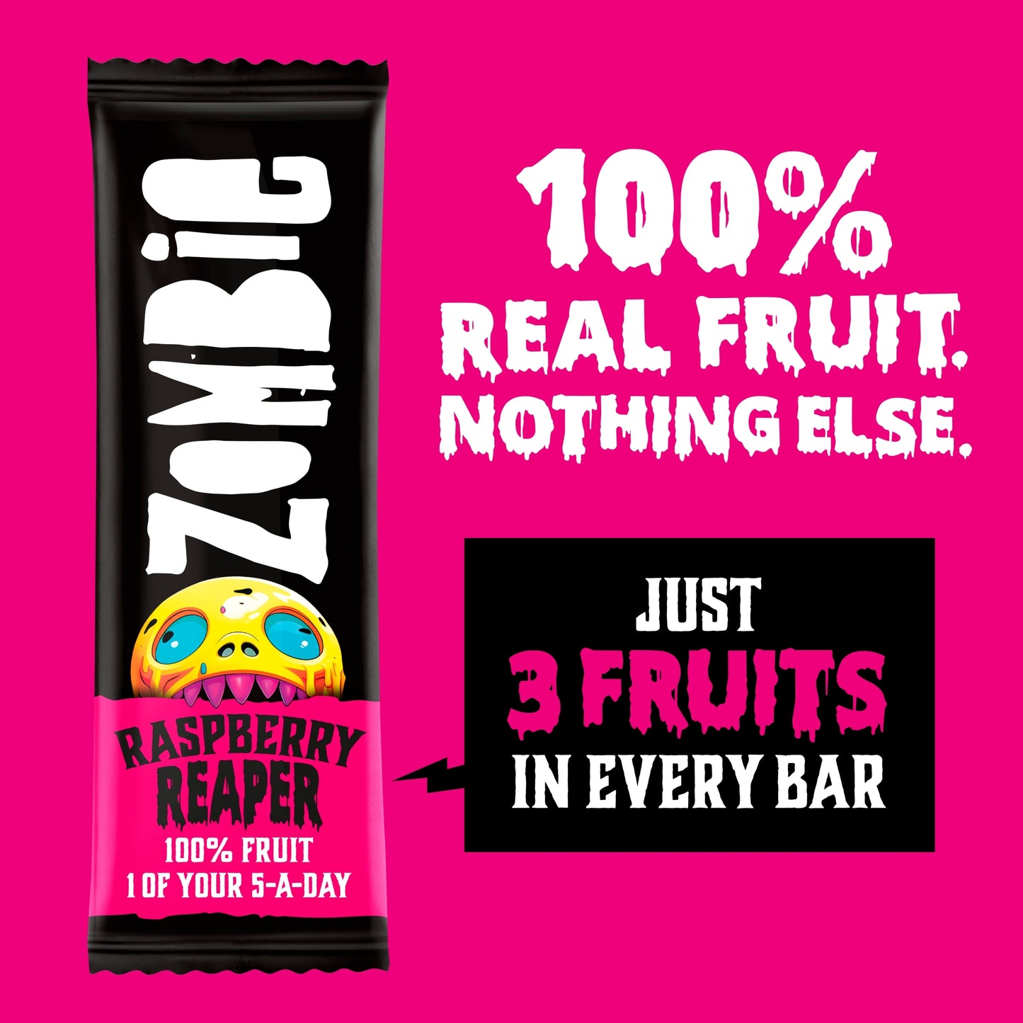 Zombie Raspberry Fruit Snack Bar Multipack 4x25g — image 2