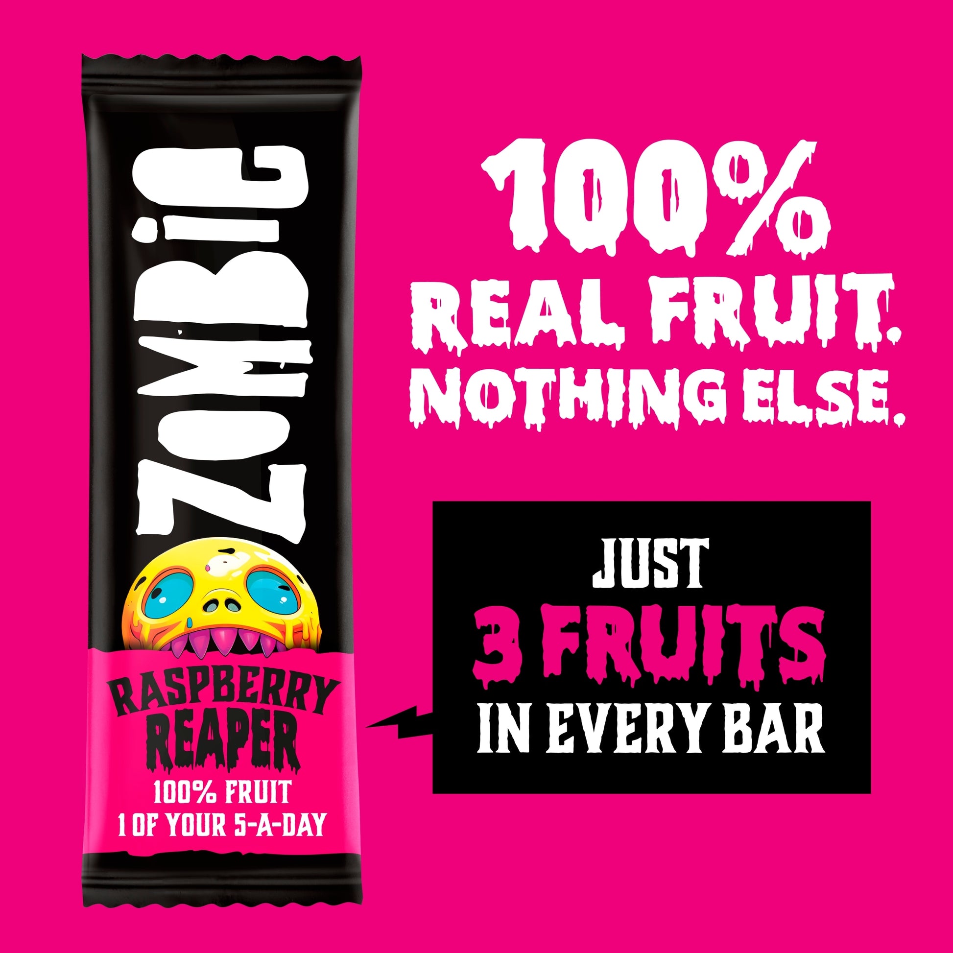 Zombie Raspberry Fruit Snack Bar Multipack 4x25g — image 2