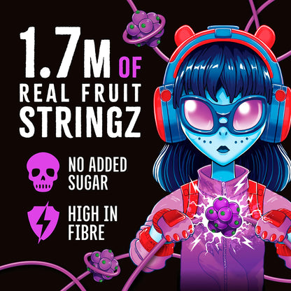 Zombie Real Fruit Stringz Blackcurrant No Added Sugar 5x20g — image 2
