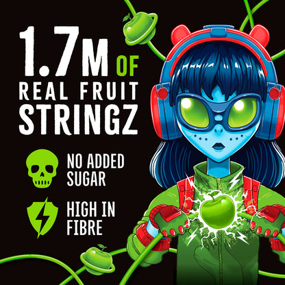Zombie Real Fruit Stringz Sour Apple No Added Sugar 5x20g — image 2