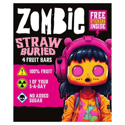 Zombie Strawberry Fruit Snack Bar Multipack 4x25g — image 1